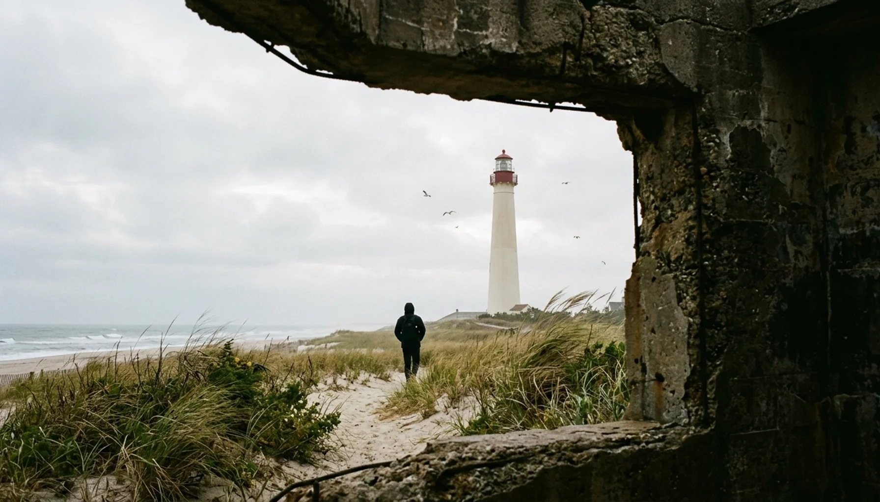 Cape May Point State Park lighthouse and bunker ruins, a top outdoor activity near me in Cape May