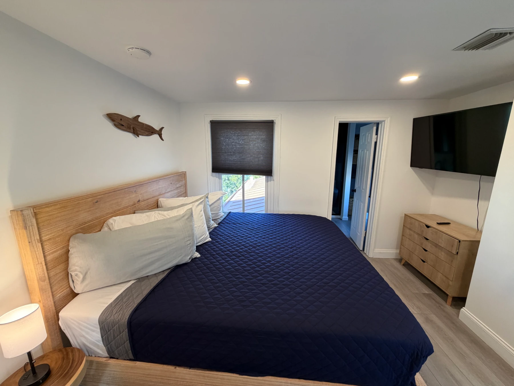 Modern coastal bedroom with ocean views, ideal airbnb alternative for travelers in Cape May